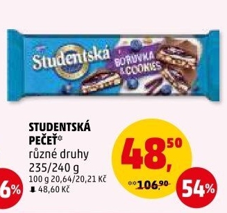 Čokoláda Studentská pečeť Orion