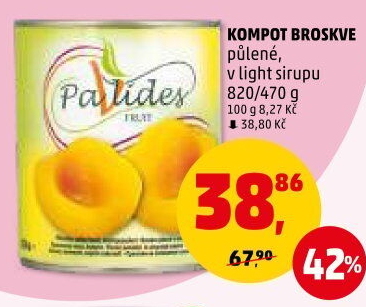 Kompot broskve Pavlides