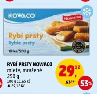 Rybí prsty předsmažené mražené Nowaco
