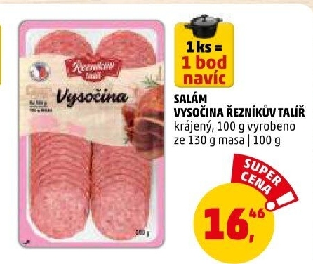 Salám Vysočina Řezníkův talíř