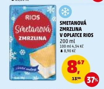 Smetanová zmrzlina Rios