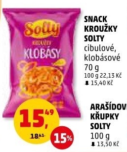 Snack Kroužky Solty