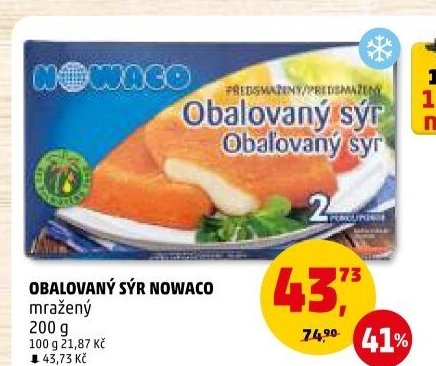 Sýr obalovaný mražený Nowaco