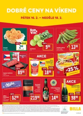 akční leták BILLA 14.2.2024-20.2.2024