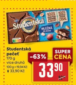 Čokoláda Studentská pečeť Orion