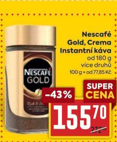 Instantní kávy Nescafé Gold