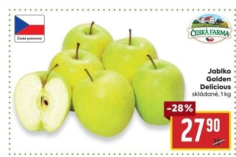 Jablka Golden Delicious Česká Farma