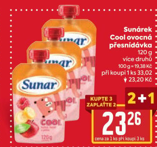 Kapsička do ručičky Ovocné pyré Cool Sunar