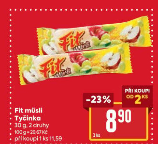 Müsli tyčinka Fit