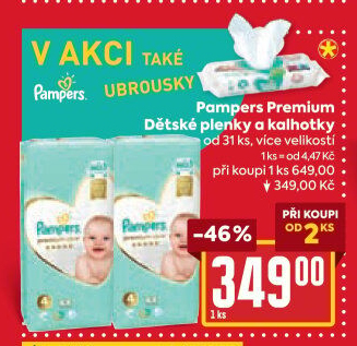 Pleny dětské Pampers Premium Care