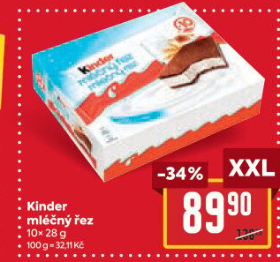 Řez mléčný Kinder