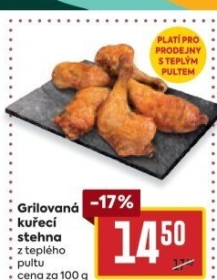 Stehno kuřecí grilované