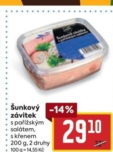 Šunkový závitek s pařížským salátem Gastro