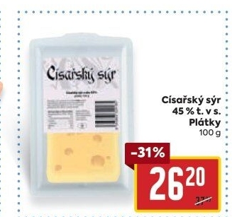 Sýr Císařský 45%