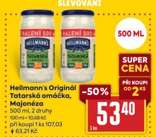 Tatarská omáčka Hellmann'