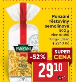 Těstoviny Panzani