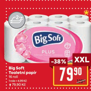 Toaletní papír 2vrstvý Big Soft
