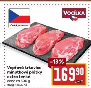 Vepřová krkovice bez kosti Vocílka