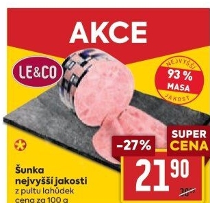 Šunka nejvyšší jakosti LE&amp
