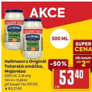Tatarská omáčka Hellmann'