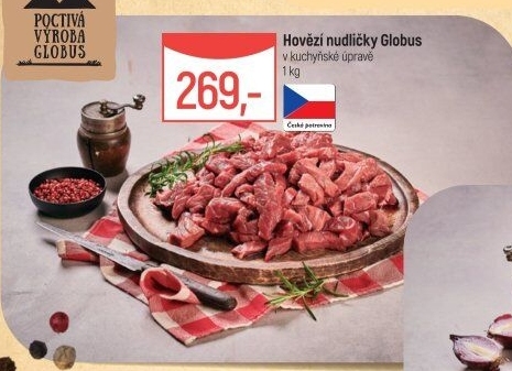 Hovězí nudličky Globus