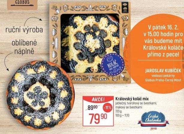 Koláč královský Globus