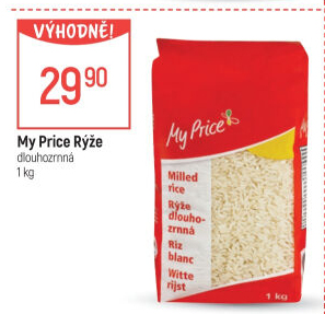 Rýže dlouhozrnná My Price