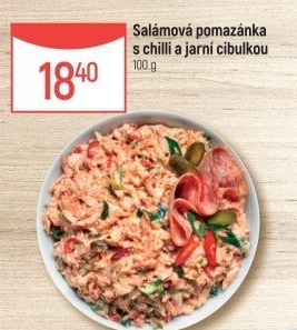 Salámová pomazánka s chilli a jarní cibulkou Globus