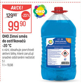 Směs do ostřikovačů zimní OHO