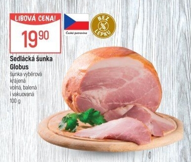Šunka sedlácká výběrová Globus