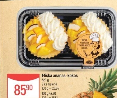 Zákusek miska s ovocem Globus