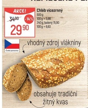 Chléb vícezrnný