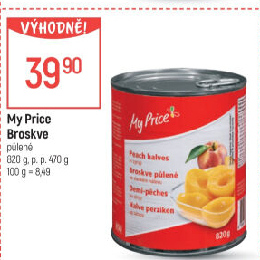 Kompot broskve My Price