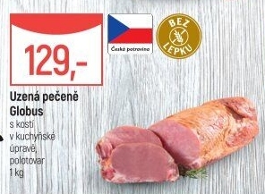 Uzená pečeně s kostí Globus