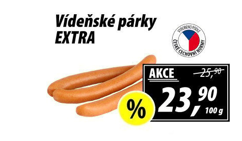 Párky vídeňské extra