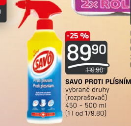 Čistič proti plísním Savo
