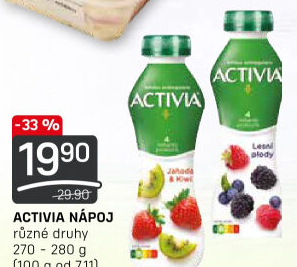 Jogurtový nápoj Activia Danone