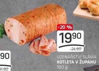Kotleta v županu Sláma