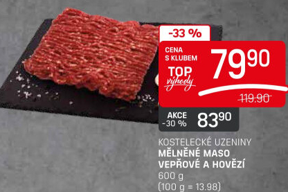 Mleté maso mix Kostelecké uzeniny