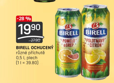 Nealkoholické pivo ochucené Birell