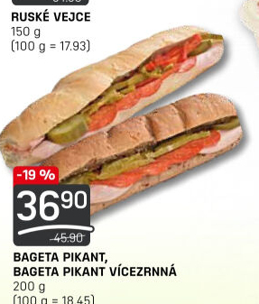 Obložená bageta