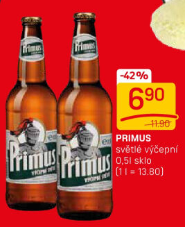 Pivo světlé výčepní 10° Primus