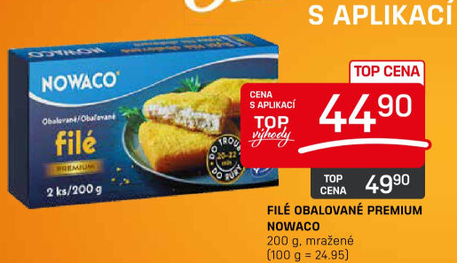 Rybí filé obalované mražené Premium Nowaco