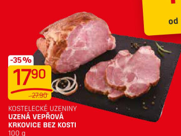 Vepřová krkovice uzená bez kosti Kostelecké uzeniny