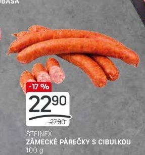 Zámecké párečky s cibulkou Steinex