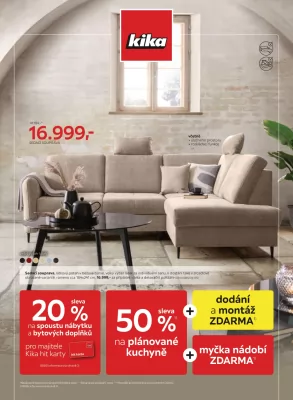 akční leták Kika nábytek 19.2.2024-3.3.2024