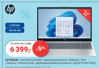 Noteboo HP 15-fd0777nc