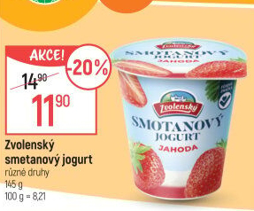 Jogurt smetanový ochucený Zvolenský