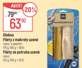 Makrela filety uzené Globus