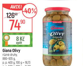 Olivy zelené Giana